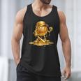 Melting Baseball Mascot Slugger Bat Cap Cartoon Men Tank Top Melting Baseball Mascot Slugger Bat Cap Cartoon Men Tank Top