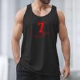 Number 7 Years Baseball 7TH Birthday Men Tank Top