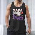 Papa Rookie Of Year 1st Birthday Baseball Theme Matching Men Tank Top