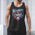 Respect The Drip Baseball Player Men Tank Top Respect The Drip Baseball Player Men Tank Top