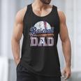 Retro Baseball Dad Happy Fathers Day For Men Sports Lovers Men Tank Top