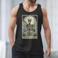 Retro Skeleton Baseball Dad Tarot Card Halloween Sport Lover Men Tank Top Retro Skeleton Baseball Dad Tarot Card Halloween Sport Lover Men Tank Top