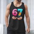 Six Seven 6-7 Baseball Ice Cream Drip 67 Meme Hands Men Tank Top Six Seven 6-7 Baseball Ice Cream Drip 67 Meme Hands Men Tank Top