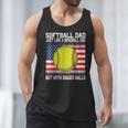 Softball Dad Like a Baseball Dad Father's Day USA Flag Men Tank Top Softball Dad Like a Baseball Dad Father's Day USA Flag Men Tank Top
