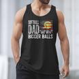 Softball Dad Like A Baseball Dad Retro US Flag Father's Day Men Tank Top