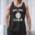 Sorry I Can't It's Volleyball Baseball Season Mom Of Both Men Tank Top Sorry I Can't It's Volleyball Baseball Season Mom Of Both Men Tank Top