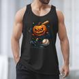 Spooky Halloween Scary Pumpkin Baseball Player Witchy Vibes Men Tank Top Spooky Halloween Scary Pumpkin Baseball Player Witchy Vibes Men Tank Top