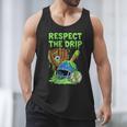 Spooky Zombie Respect The Drip Baseball Halloween Men Tank Top Spooky Zombie Respect The Drip Baseball Halloween Men Tank Top