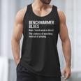 Sport Definition Baseball Soccer Benchwarmer Blues Men Tank Top