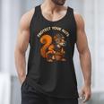 Squirell Baseball Catcher Player Joke Tee Protect Your Nuts Men Tank Top