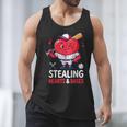 Stealing Hearts And Bases Baseball Player Valentine's Day Men Tank Top Stealing Hearts And Bases Baseball Player Valentine's Day Men Tank Top