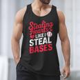 Stealing Hearts Like I Steal Bases Cute Baseball Valentine Men Tank Top