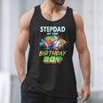 Stepdad Of The Birthday Boy Baseball Football Colorful Men Tank Top