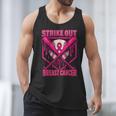 Strike Out Breast Cancer Baseball Ice Cream Drip Men Tank Top Strike Out Breast Cancer Baseball Ice Cream Drip Men Tank Top