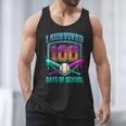 I Survived 100 Days Of School Baseball Drip Men Tank Top I Survived 100 Days Of School Baseball Drip Men Tank Top