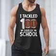 I Tackled 100 Days Of School Baseball Player Kids Teacher Men Tank Top I Tackled 100 Days Of School Baseball Player Kids Teacher Men Tank Top