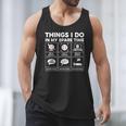 Things I Do Spare Time Baseball Player Men Women Kids Men Tank Top