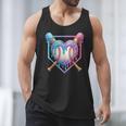 Valentines Baseball Heart Dripping Ice Cream Gen Z Alpha Men Tank Top