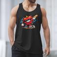 Valentines Day Baseball Dabbing Red Heart Love Boys Men Tank Top Valentines Day Baseball Dabbing Red Heart Love Boys Men Tank Top
