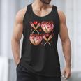 Valentines Day Drip Heart Baseball XOXO Boys Kids Men Sport Men Tank Top