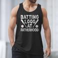 Vintage Baseball Dad Batting 1000 At Fatherhood Men Tank Top