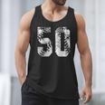 Vintage Baseball Number 50 Jersey Player Uniform Men Tank Top