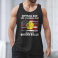 Vintage Softball Dad Like A Baseball Dad US Flag Fathers Day Men Tank Top Vintage Softball Dad Like A Baseball Dad US Flag Fathers Day Men Tank Top