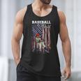 Vintage USA Flag Baseball Player Proud Baseball Dad Men Tank Top Vintage USA Flag Baseball Player Proud Baseball Dad Men Tank Top