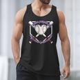 I Wear Purple For Alzheimers Awareness Baseball Heart Ribbon Men Tank Top