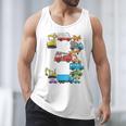 Baseball Ice Cream Drip Vehicles Youth Baseball Drip Premium Tri-Blend Men Tank Top