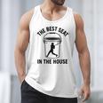 The Best Seat In The House Bucket Dad Baseball Dad Premium Men Tank Top