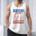 Bruh It's My 2nd Birthday Boy Baseball Themed Party Men Tank Top