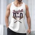 Cool Baseball Dad For Vintage Father's Day Game Day Men Tank Top