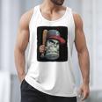 Cool Dollar Bill Guy With Cap And Baseball Costume Premium Tri-Blend Men Tank Top