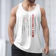 Father's Day USA Flag Patriotic Baseball Dad Premium Men Tank Top