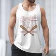 Game Day Baseball Dad Vintage Daddy Father's Day Boys Kids Men Tank Top
