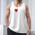 I Love Hot Baseball Dads Red Hearts Premium Men Tank Top
