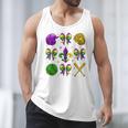 Mardi Gras Baseball Coquette Bow Fat Tuesday Parade Girls Men Tank Top Mardi Gras Baseball Coquette Bow Fat Tuesday Parade Girls Men Tank Top