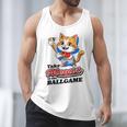 Take Meowt To The Ball Game Tee Slugger Cat Baseball Men Tank Top