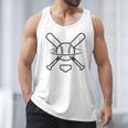Minimalist Baseball Clean Sports Graphic Tee For Fan Players Men Tank Top