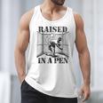 Raised In a Pen Baseball Pitcher Saying Bullpen Men Tank Top Raised In a Pen Baseball Pitcher Saying Bullpen Men Tank Top