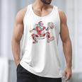 Santa Playing Baseball Catcher Merry Christmas Sport Player Men Tank Top