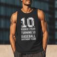 10th Birthday Rookie Of The Year Baseball Double Digit Humor Men Tank Top