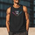 12th Birthday Baseball Ice Cream Drip 12 Years Old Boy Kids Men Tank Top