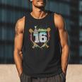 16th Birthday Baseball Drip Number 16 Year Old Birthday Boy Men Tank Top
