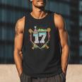 17th Birthday Baseball Drip Number 17 Year Old Birthday Boy Men Tank Top