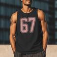 6 7 Number 67 Baseball Meme Tee For Women Men Tank Top
