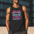 67 33 Days Of School Baseball Drip 100th Day Of School Boys Men Tank Top