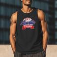 Auntie Rookie Of Year 1st Birthday Baseball Theme Matching Men Tank Top