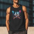 Baseball 45 Year Old Ice Cream Drip 45th Birthday Number 45 Men Tank Top Baseball 45 Year Old Ice Cream Drip 45th Birthday Number 45 Men Tank Top